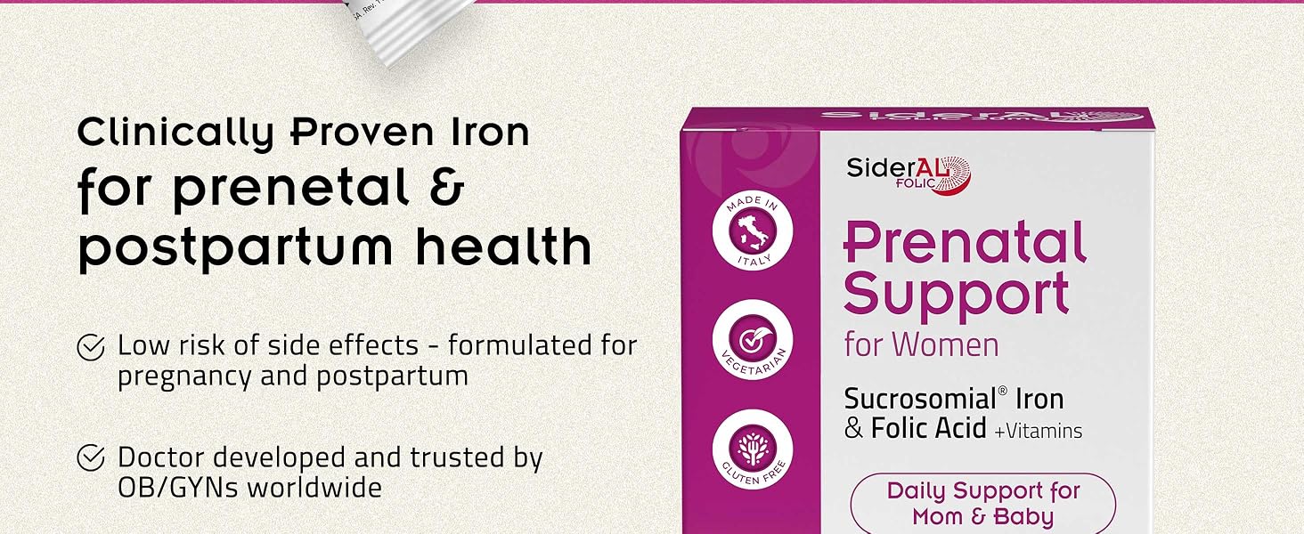 clinically proven prenatal postpartum health, no side effects, doctor developed, trusted by OB/GYNs