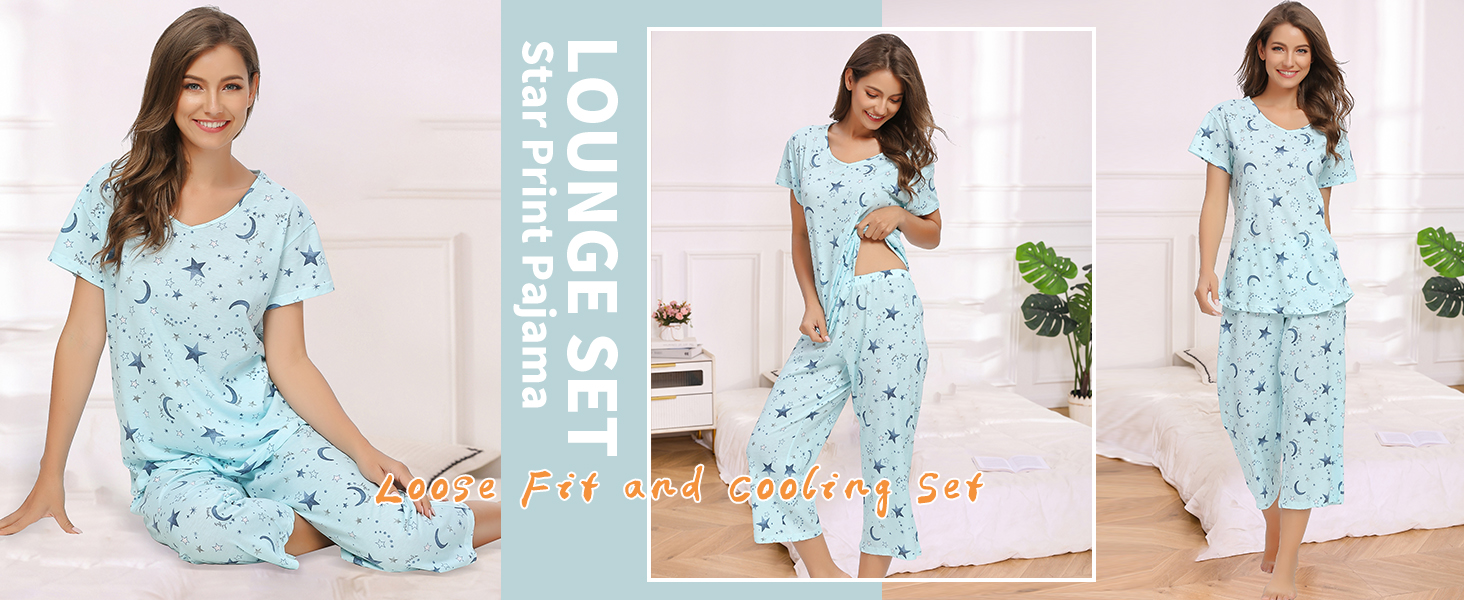 summer pajamas for women cotton