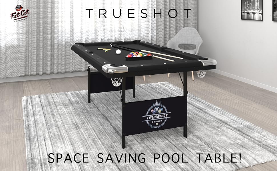 Trueshot Folding Billiard Table - Space Saving