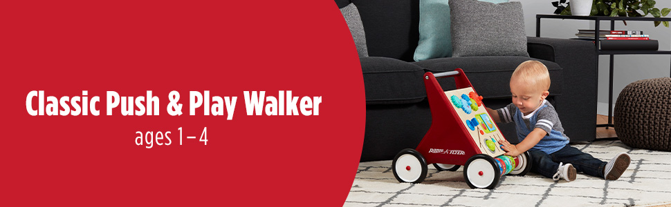 radio flyer push and play walker