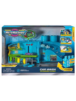 micro machines cars toys playset toy trucks and trailers car wash