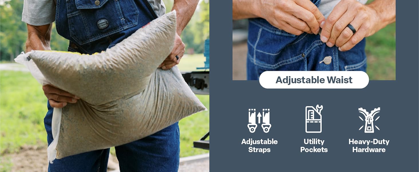 Adjustable Waist, Side Utility Pockets