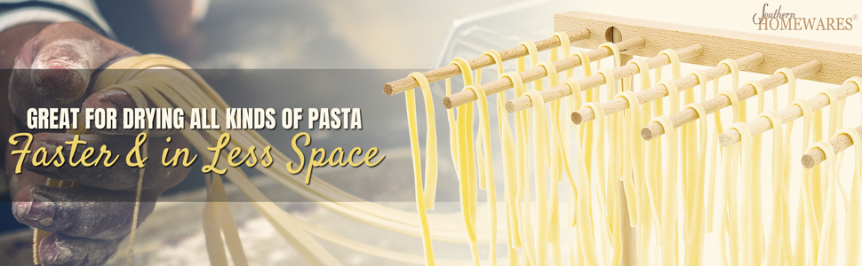 Southern Homewares Collapsible Wooden Pasta Drying Rack, Natural Beechwood, One Size, Brown