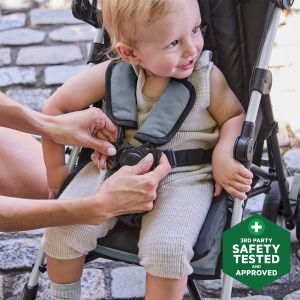 baby harness in stroller
