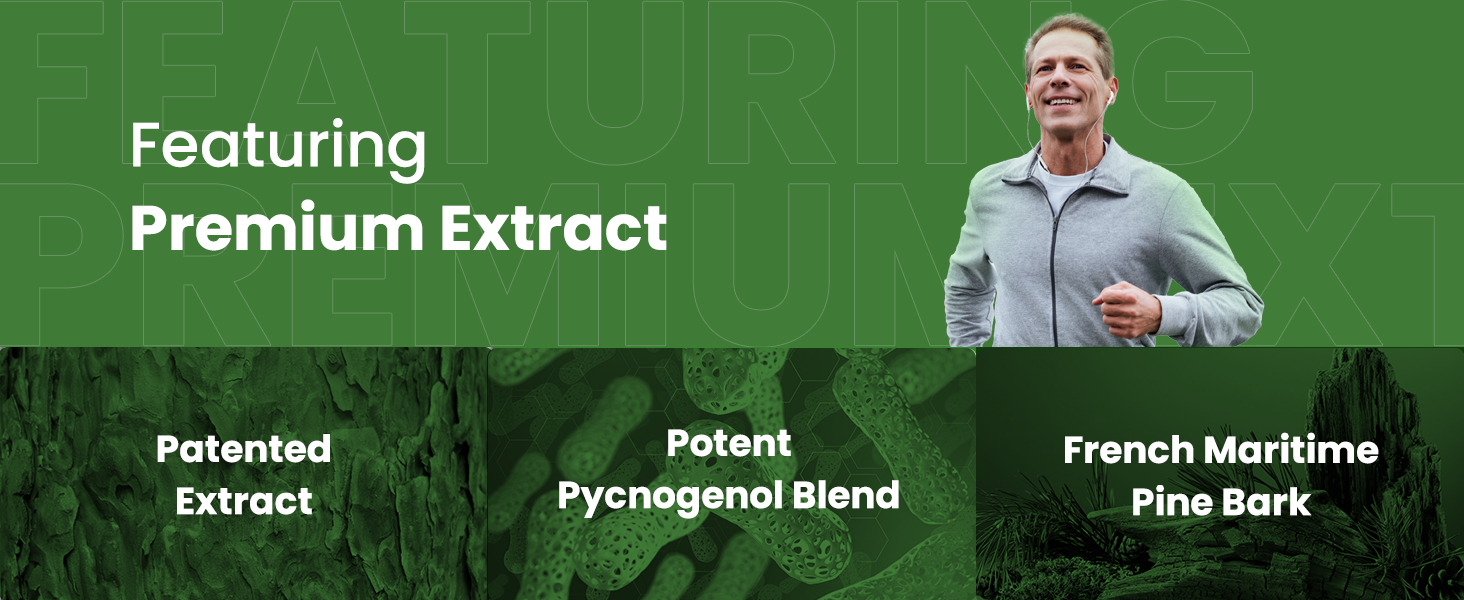 Premium Extract - Pycnogenol, Patented French Maritime Pine Bark