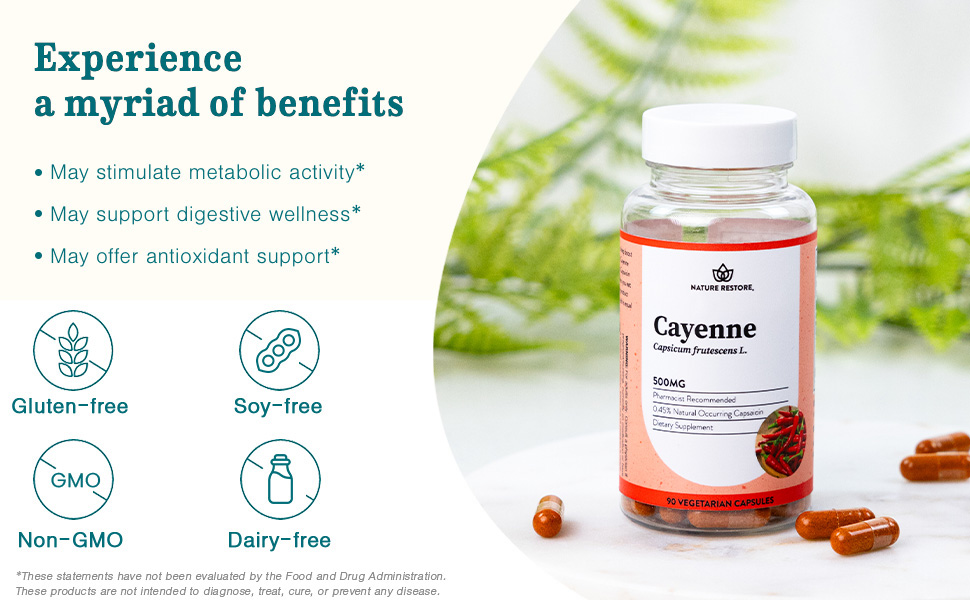 Nature Restore Cayenne Pepper Extract Supplement-SPN-SELR