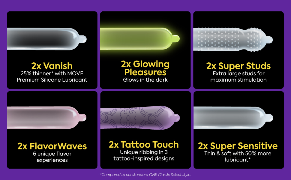Mixed Pleasures Condom Variety Pack