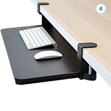 Adjustable Keyboard Tray Clam