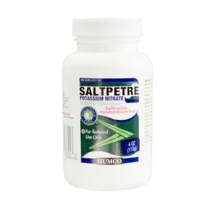 saltpetre potassium nitrate, humco potassium nitrate, potassium nitrate, 4oz, 1 pound, nitrate