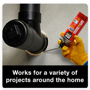 This foam insulation works both indoors and outdoors, expanding up to 1-inch in gaps.