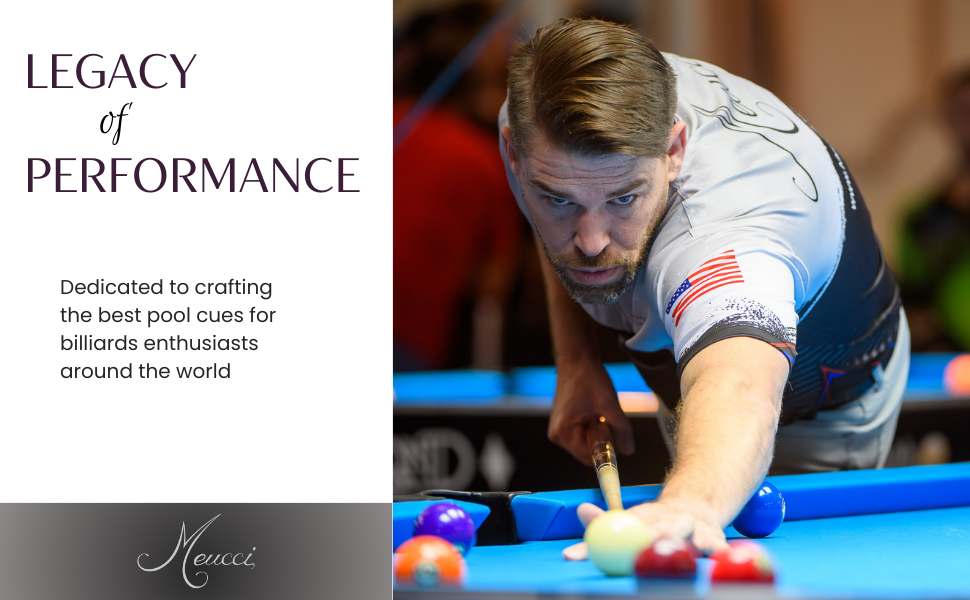 the best pool cues for players of all levels from Meucci pro style pool cues