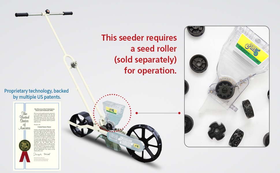 Seed rollers are not included in this product.