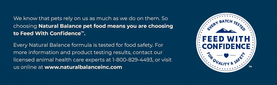 Feed with Confidence, tested for food safety