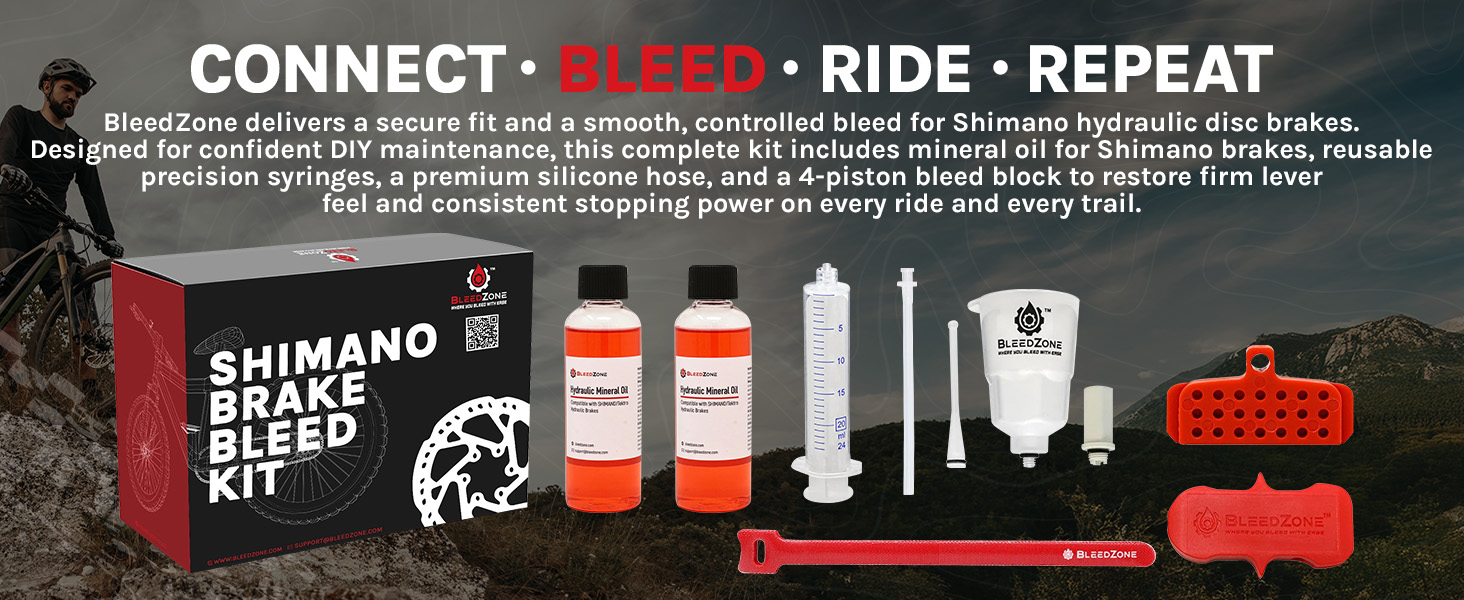 mountain bike hydraulic brake bleed kit mineral oil maintenance accessory set