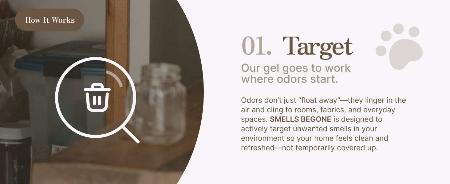 target: our gel goes to work where odors start