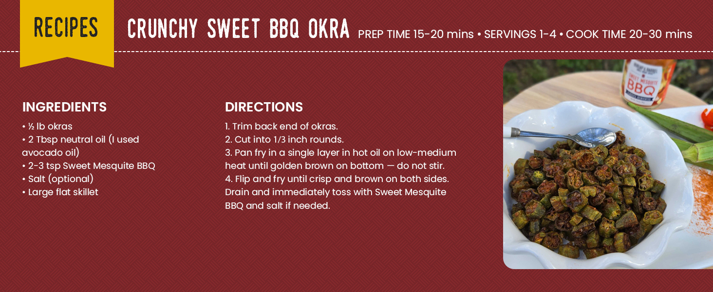 crunchy sweet bbq okra
