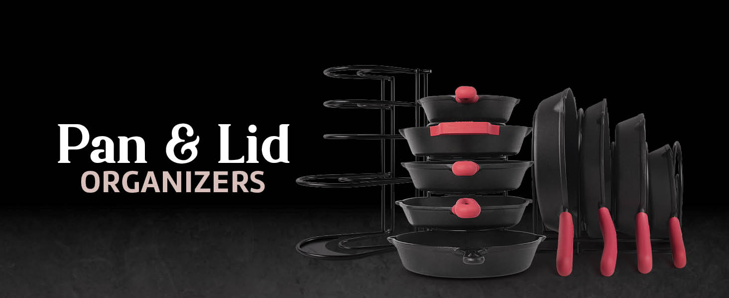 pan lid organizers storage kitchen solutions