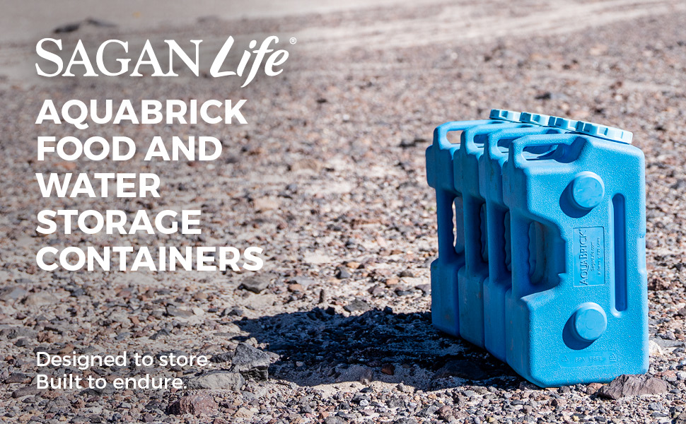 Sagan Life AquaBrick Food and Water Storage Containers