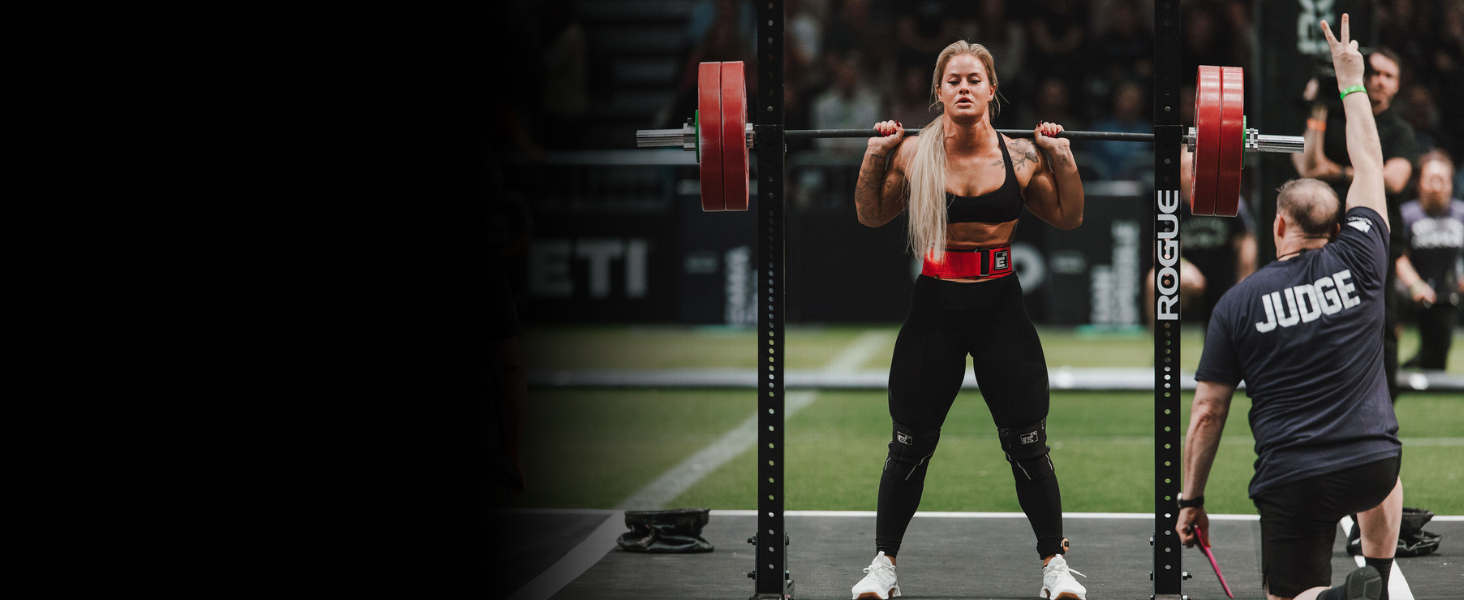 Dani Speegle wearing Element 26 in fitness competition. Crossfit Athlete