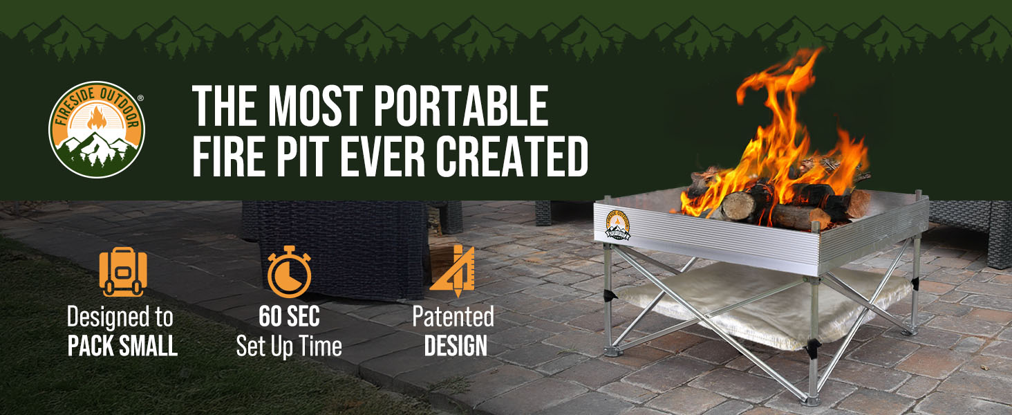 fire pit smokeless firepit portable for camping camp collapsible folding foldable gas pop up pan