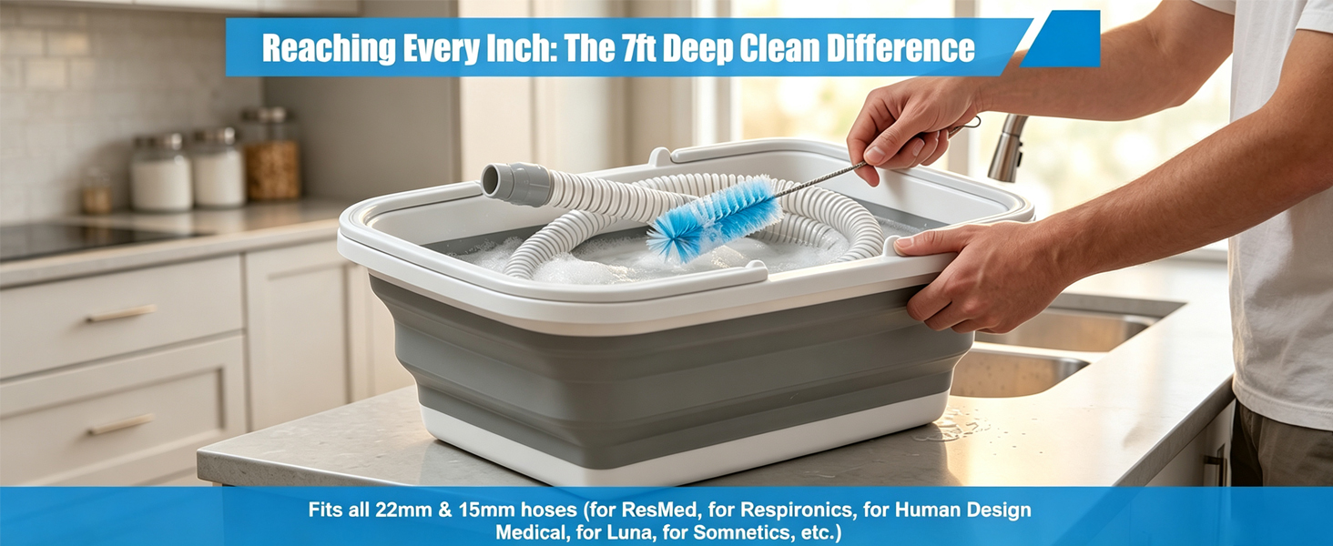 CPAP Cleaning kit cpap tube cleaning brush CPAP Basin Wash Cleaner for CPAP Hose