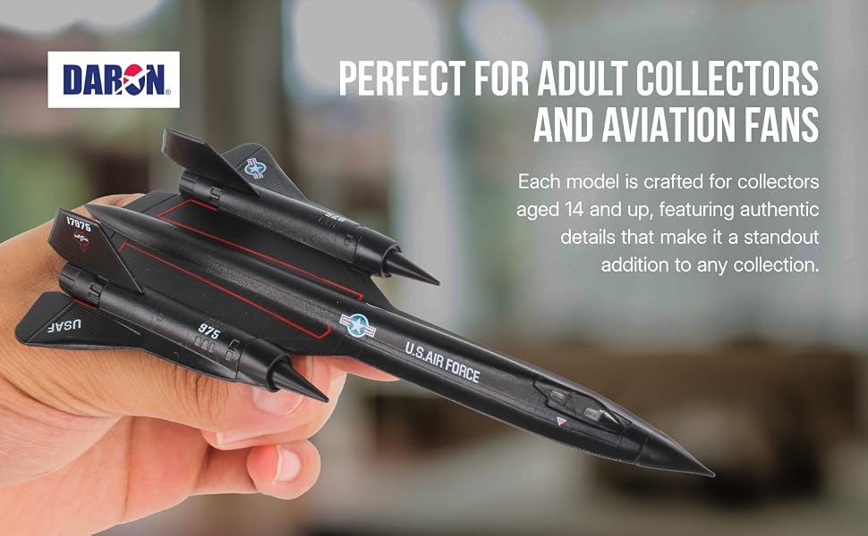 Blackbird Die-Cast Metal Model – Strategic Reconnaissance Aircraft Replica - Adult Collectible 14+