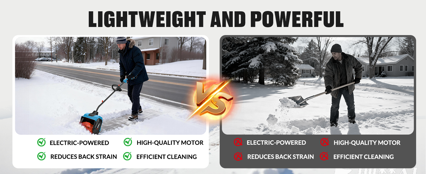 snow shovel cordless