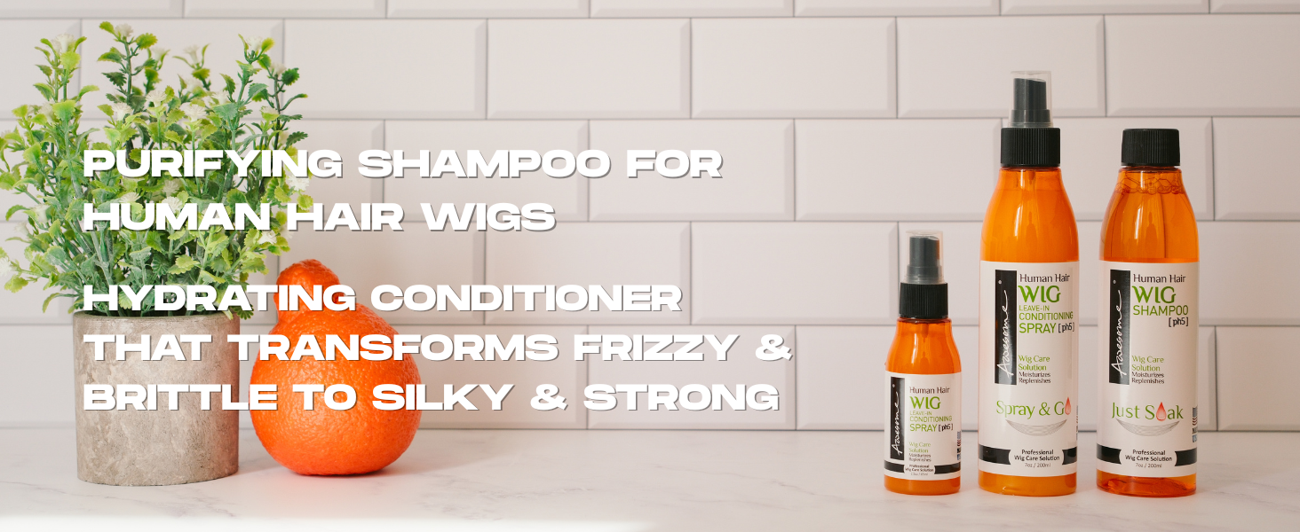 purifying shampoo for human hair wigs hydrating conditioner