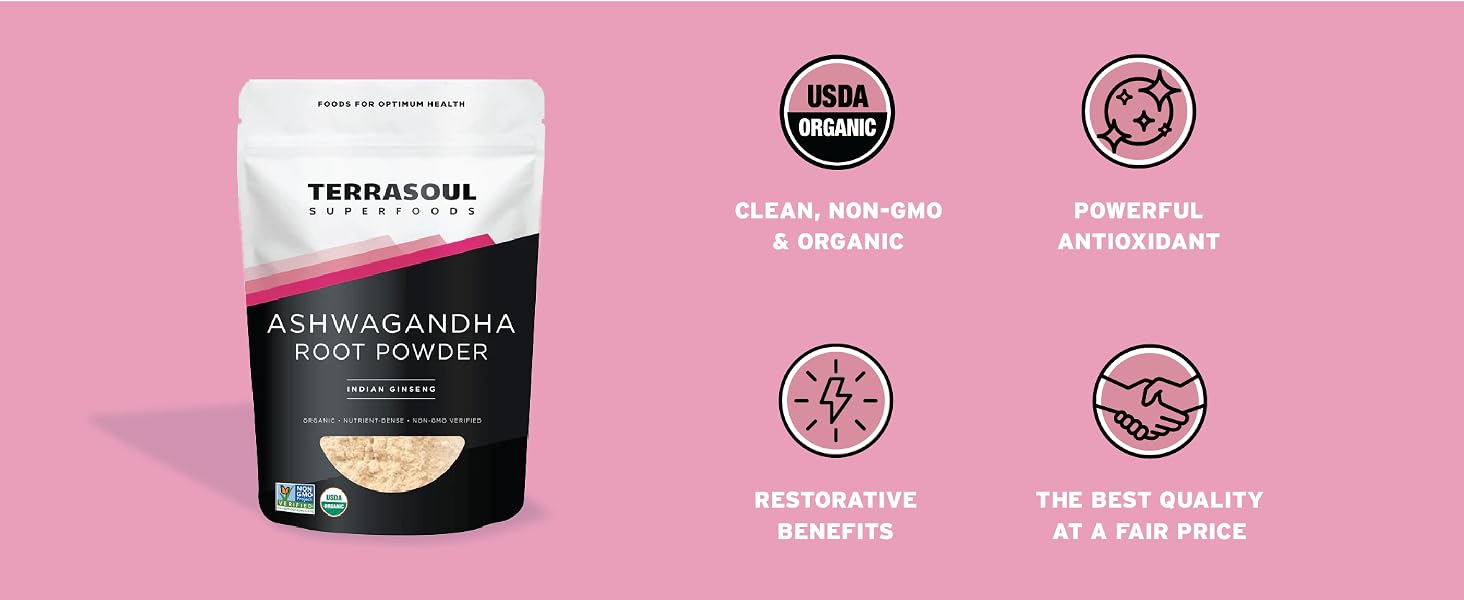Clean, non-gmo, and organic. Powerful antioxidant. Restorative benefits.