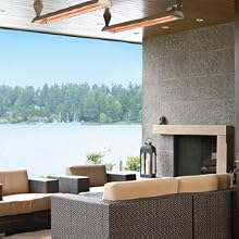 coverage area cd-series infratech electric heaters outdoor living patio coverage heat