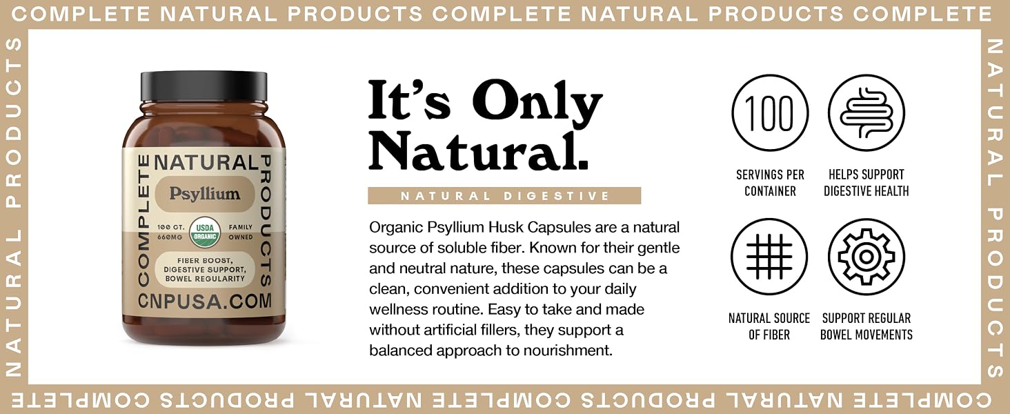 Natural &amp;amp; Pure Organic Psyllium Husk