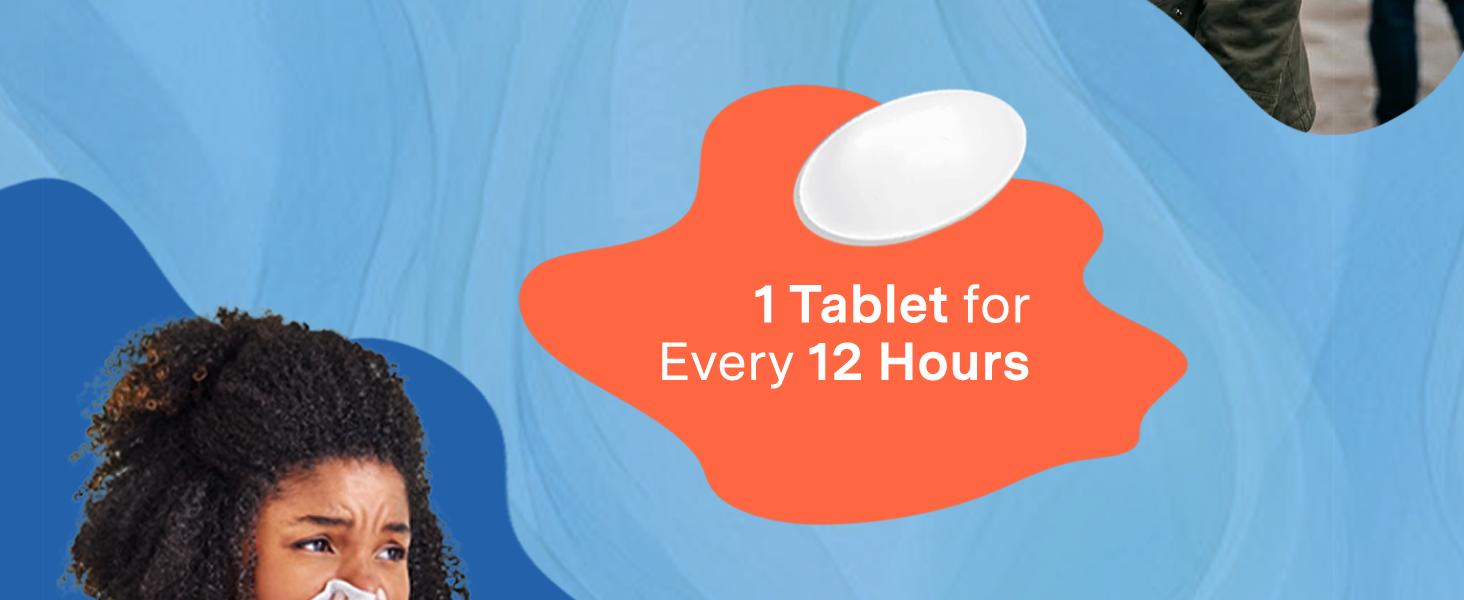 1 tablet for every 12 hours
