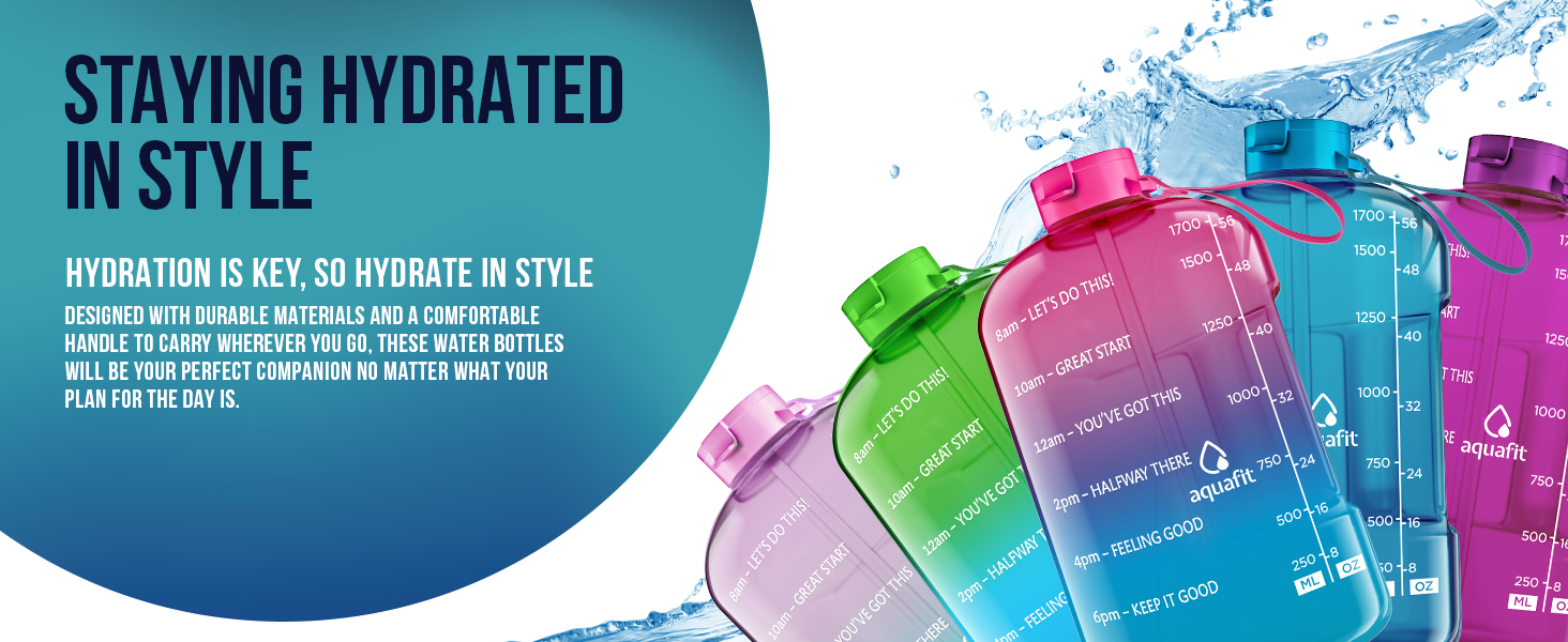 motivational gallon water bottles