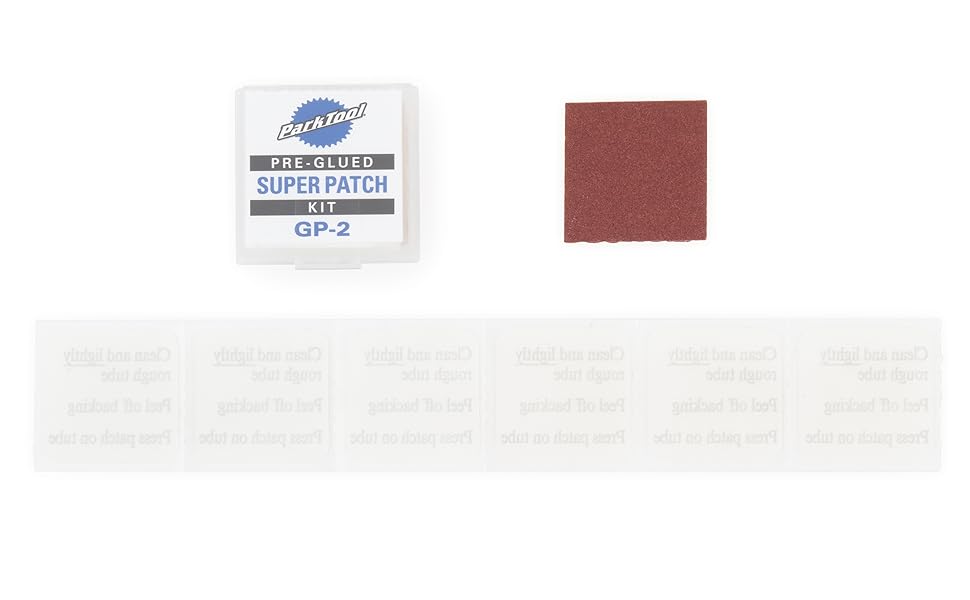 Park Tool GP-2 self-adhesive pre-glued bicycle tire patch kit