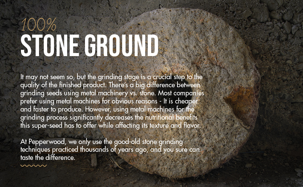 Pepperwood Organics sesame tahini butter hummus stone ground