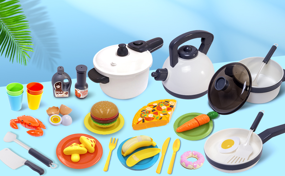 Kitchen toy set for toddlers