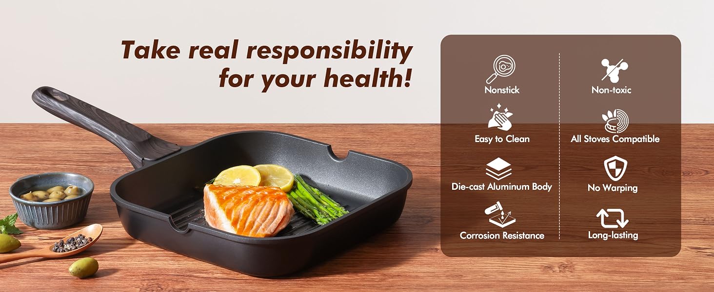 grilling pan nonstick griddle pan steak pan