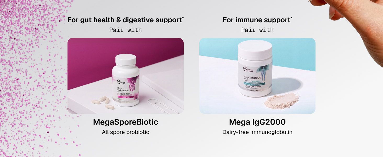 combine with a prebiotic supplement probiotic prebiotic and Igg colostrum alternative