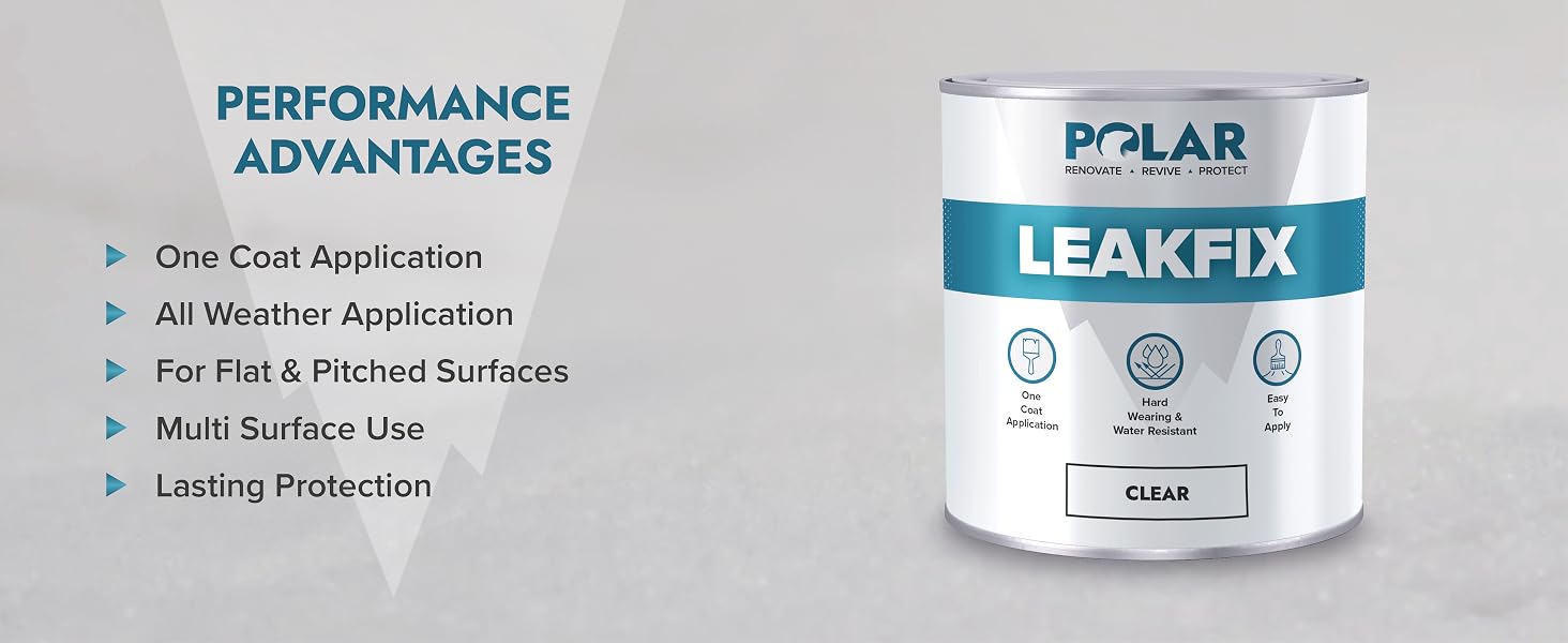 Experience long-lasting protection for your surfaces in one coat with LeakFix