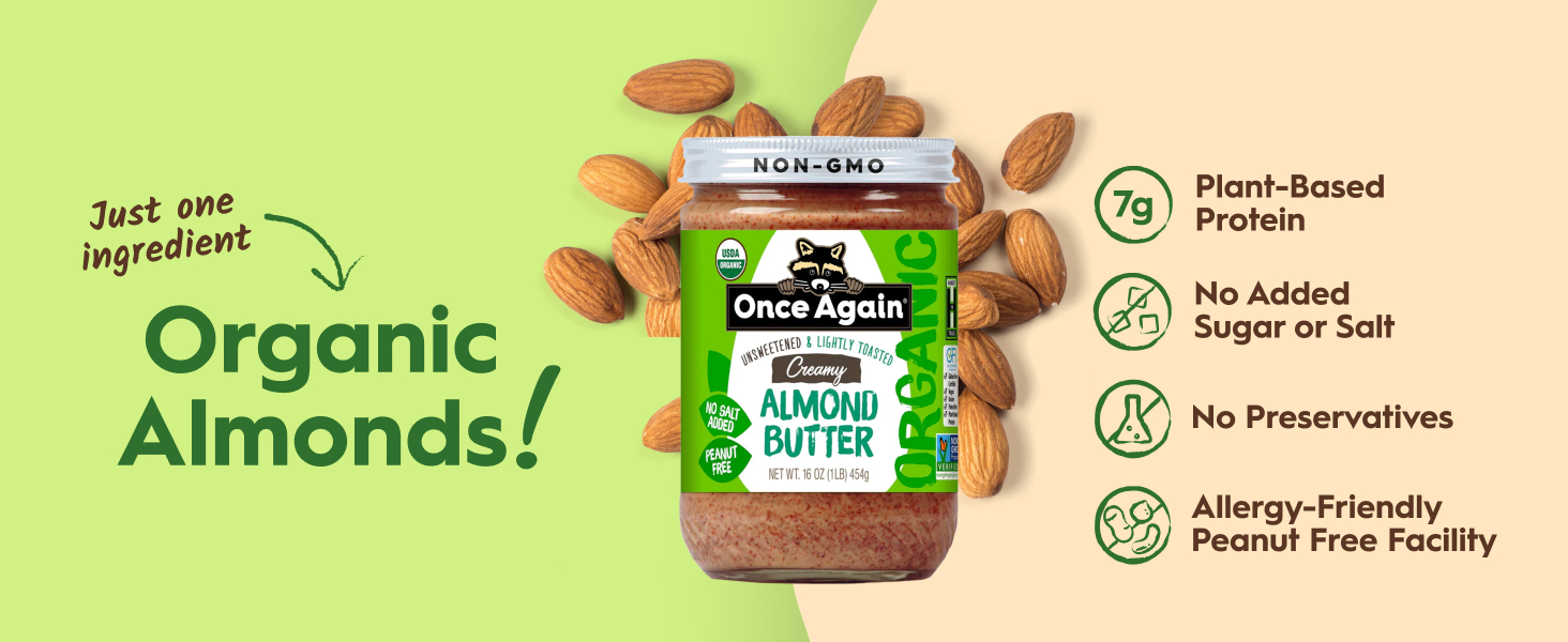 organic almond butter