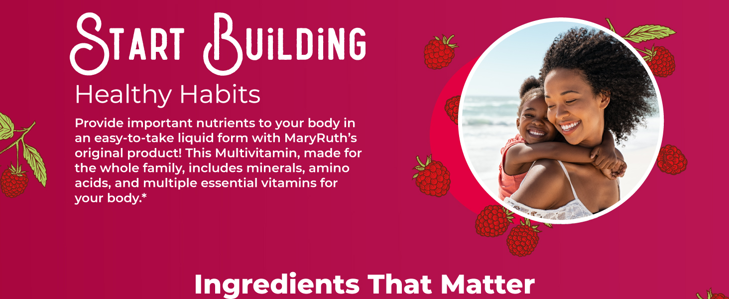 Morning Multivitamin Liquid PS Free | Raspberry | 1 oz 8-pack