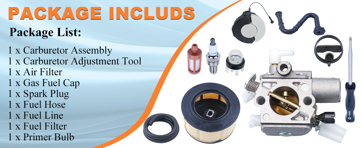 ms251 chainsaw carburetor tune up kit