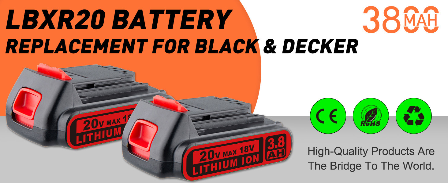Replacement Battery for Black&amp;Decker LBXR20