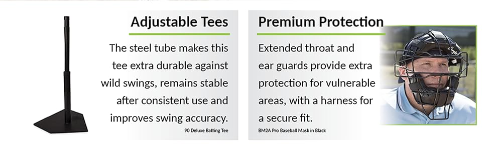 Champion Sports Tee (90) and Umpire Mask (BM2A)