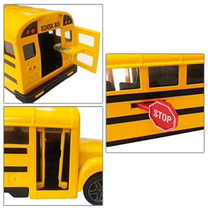 Diecast Yellow School Bus Toy (8.5 Inch)