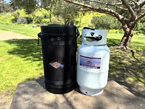 Flame King Gas Hauler Pro Kit Insulated Protective Carry Case 10LB Propane Tank