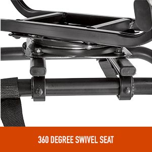 Guide Gear Big Boy Comfort Swivel Hunting Blind Chair with Armrests Swivel