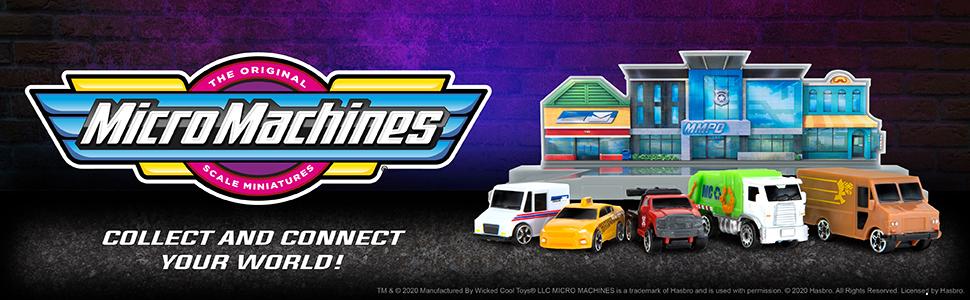 micro machines cars toys playset toy trucks and trailers car wash