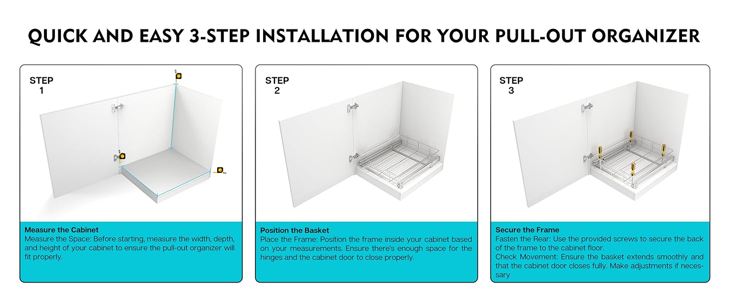 Three Steps Installation