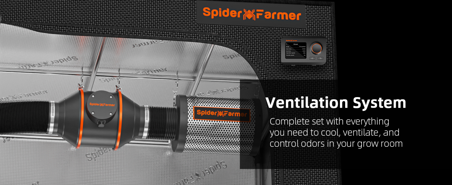 Spider Farmer Grow Tent Ventilation System